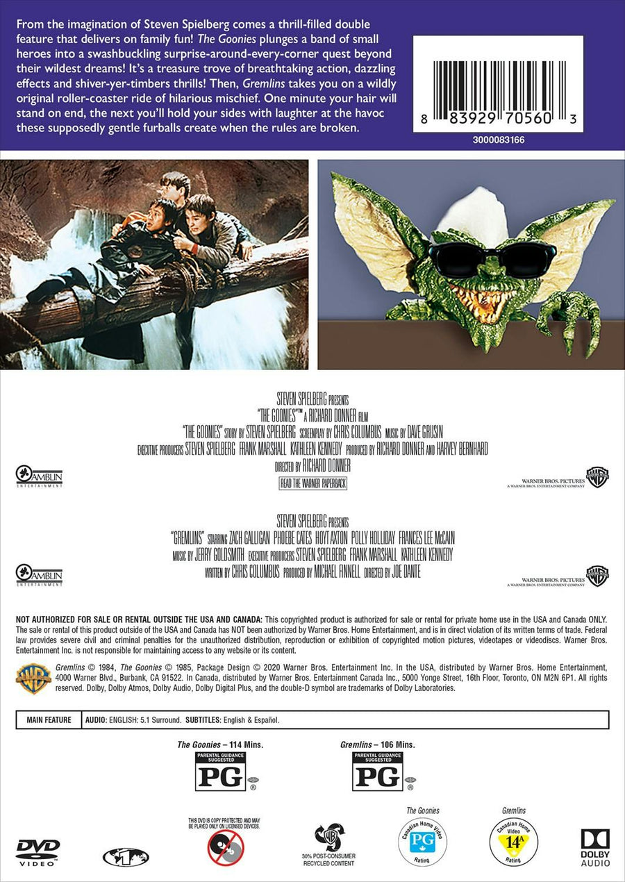 The Goonies/Gremlins (DVD Double Feature) [DVD]
