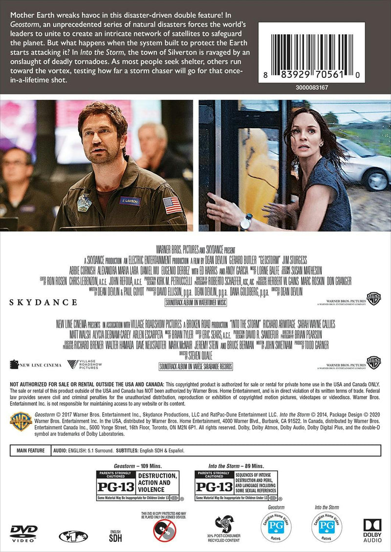 Into the Storm/Geostorm (DVD Double Feature) [DVD]