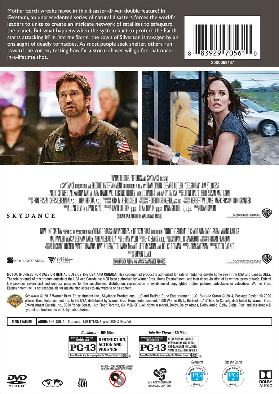 Into the Storm/Geostorm (DVD Double Feature) [DVD]
