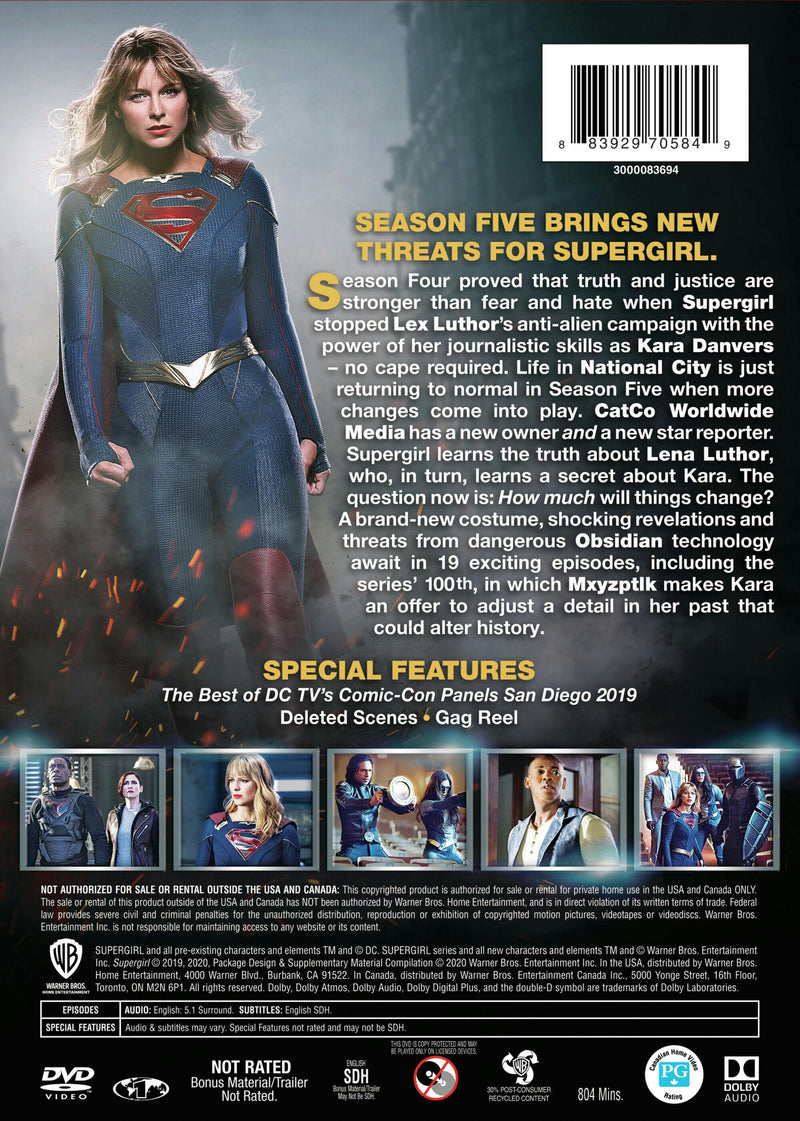 Supergirl: The Complete Fifth Season (Box Set) [DVD]