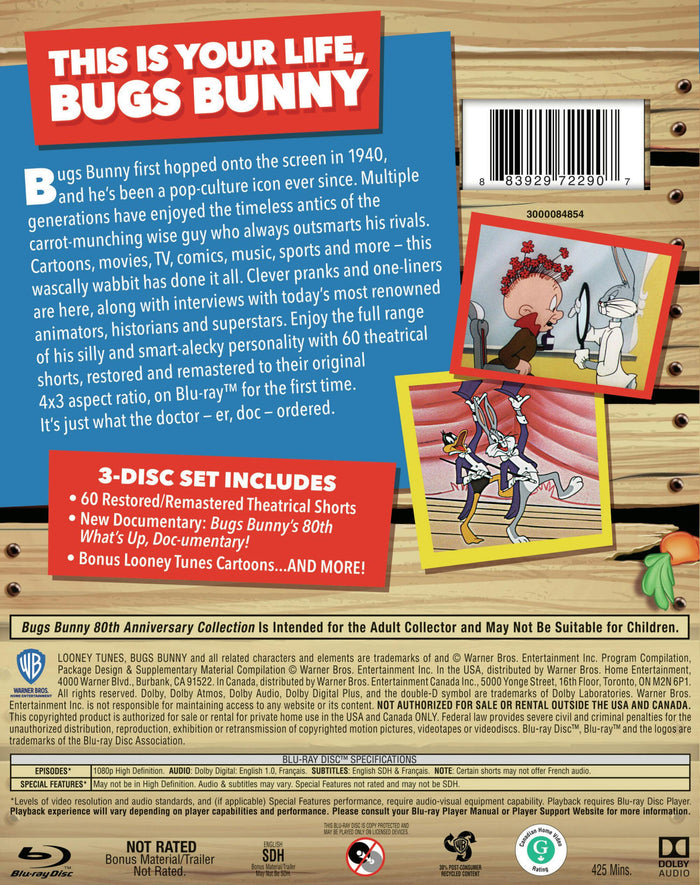 Bugs Bunny - What's Up, Doc? (80th Anniversary Edition) [Blu-ray]