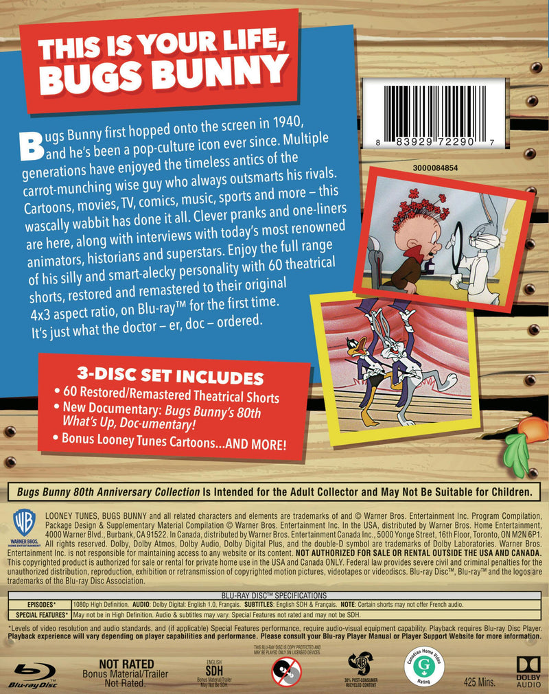 Bugs Bunny - What's Up, Doc? (80th Anniversary Edition) [Blu-ray]