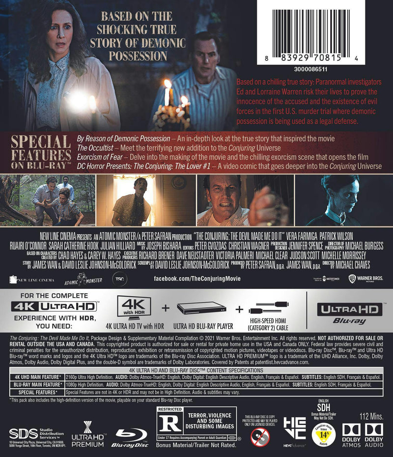The Conjuring: The Devil Made Me Do It (4K Ultra HD + Blu-ray) [UHD]