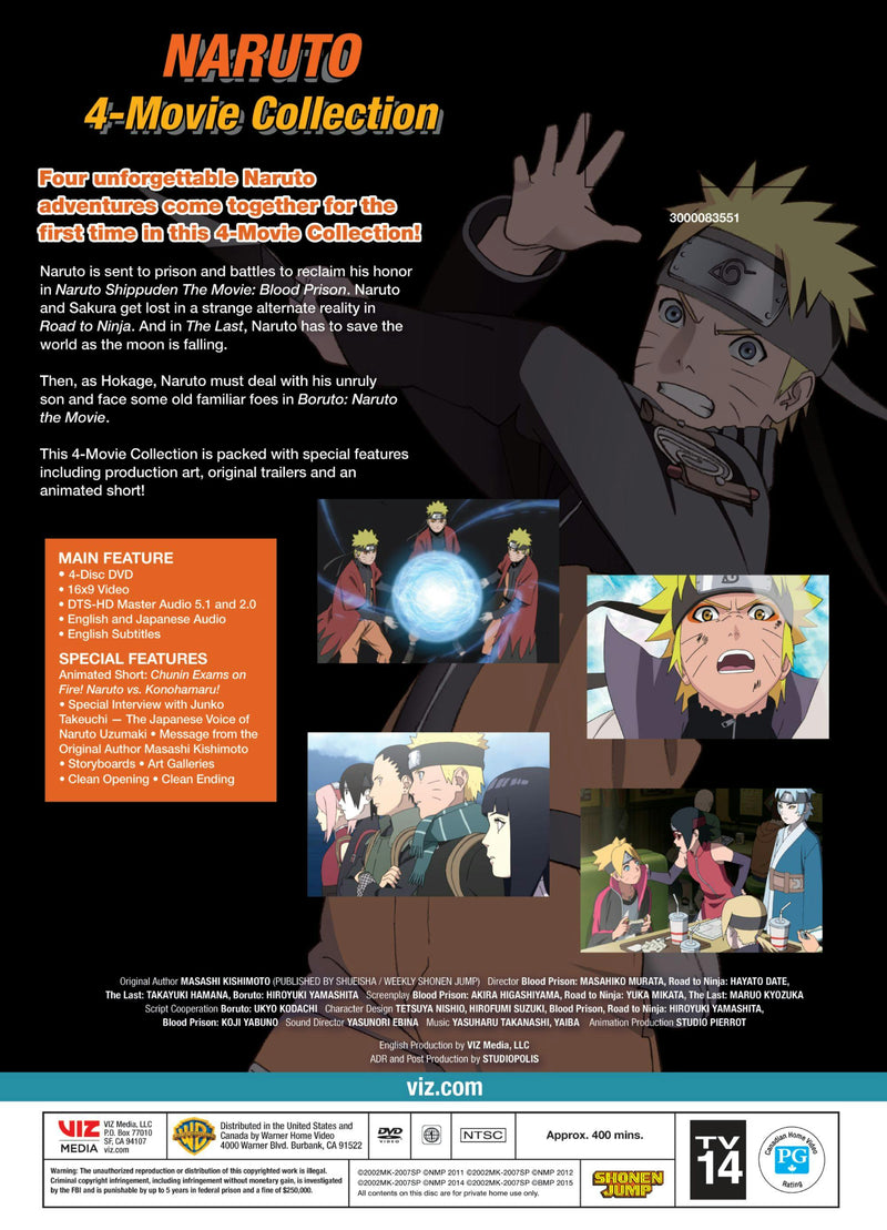 Naruto: 4-movie Collection (Box Set) [DVD]