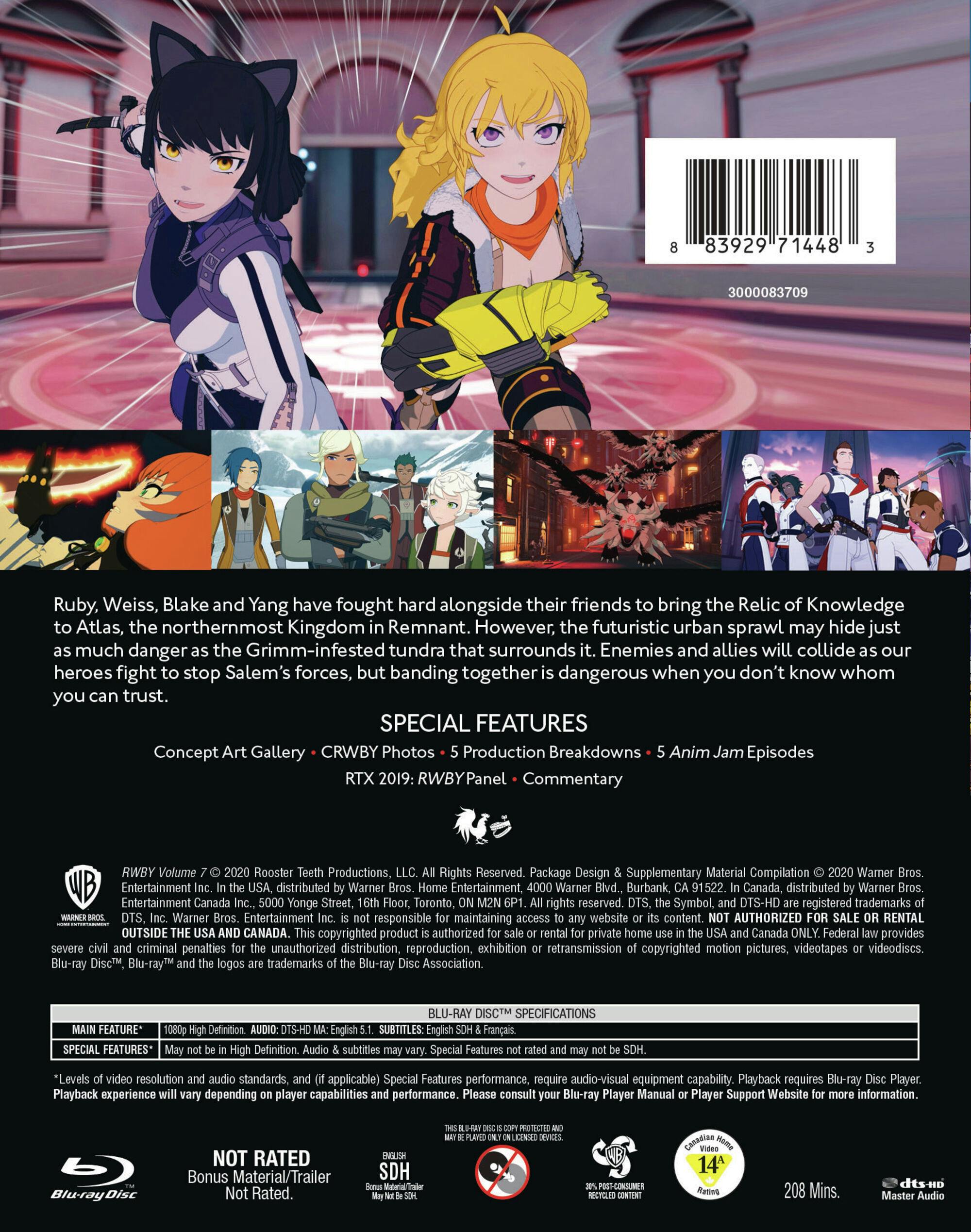 RWBY Volume 7(通常版) [Blu-ray] Amazon.com: RWBY Volume 7(通常版) [Blu-ray] : Movies & TV