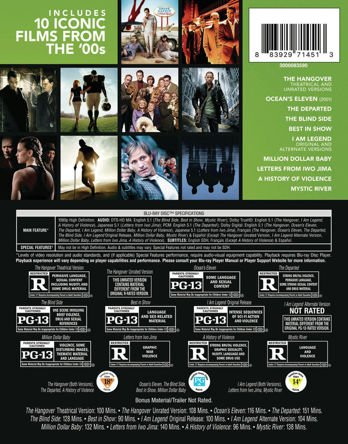 Best of 00s 10-Film Collection, Vol 1. (Blu-ray Set) [Blu-ray]