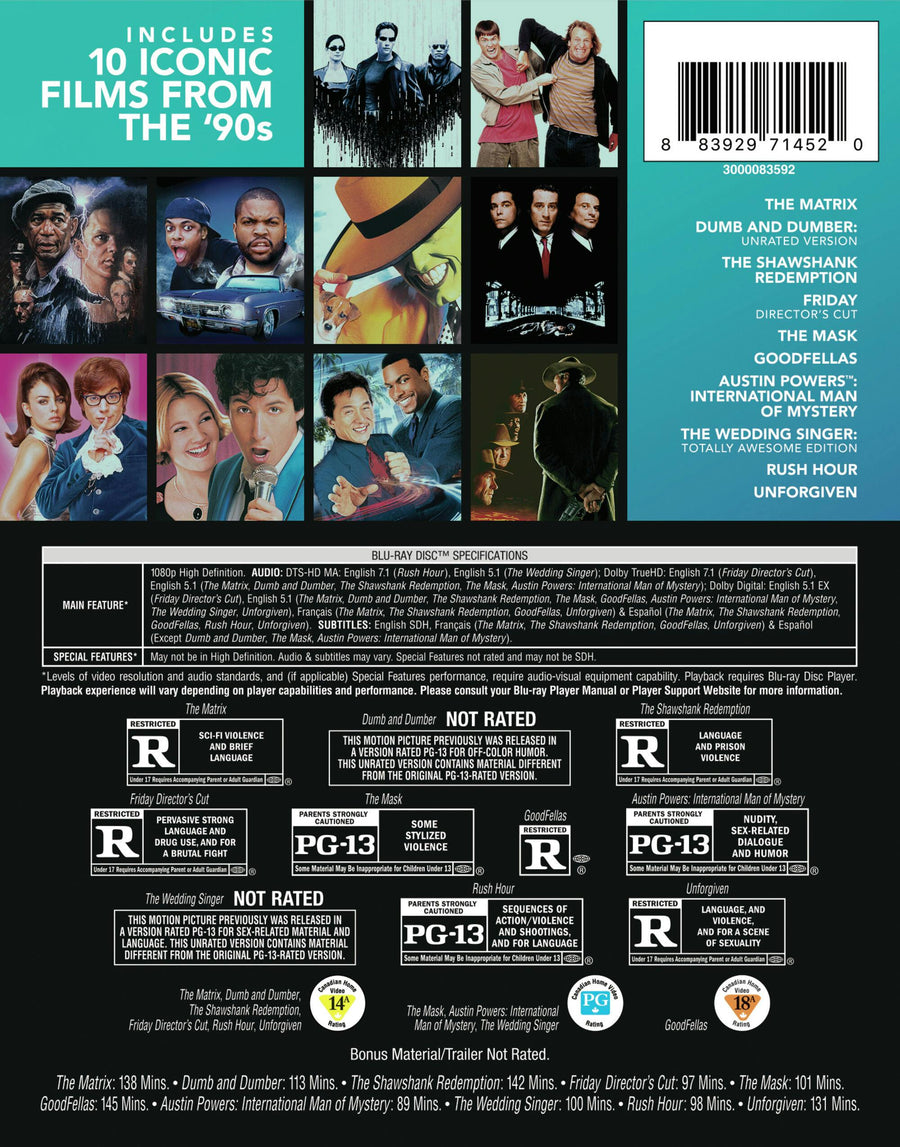 Best of 90s 10-Film Collection, Vol 1. (Blu-ray Set) [Blu-ray]