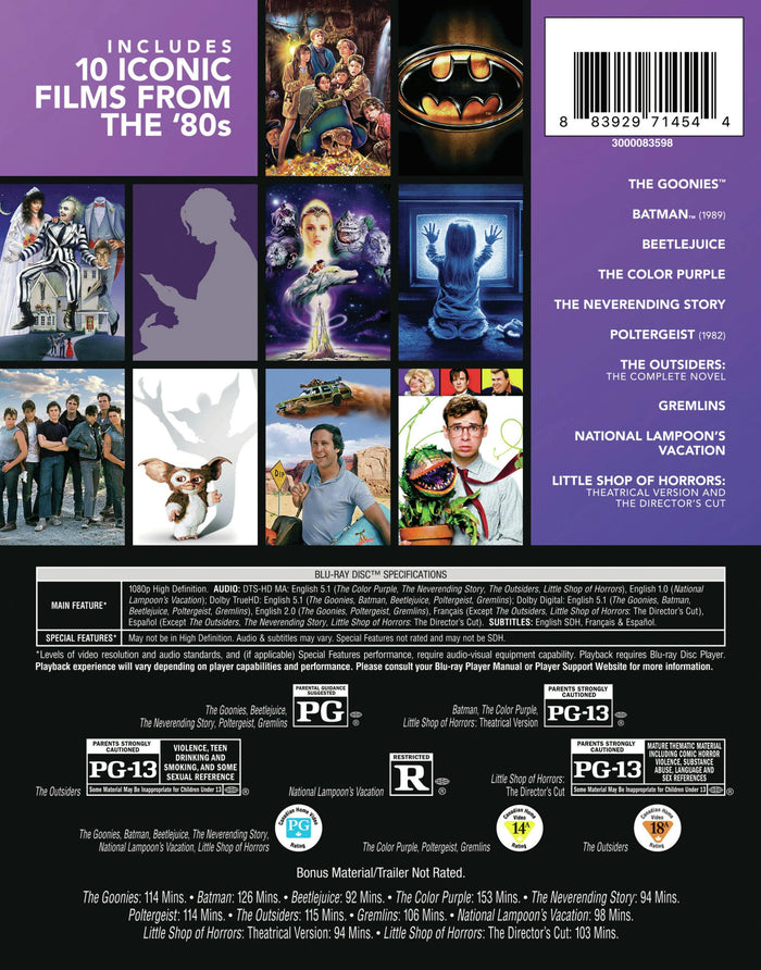Best of 80s 10-Film Collection, Vol 2. (Blu-ray Set) [Blu-ray]