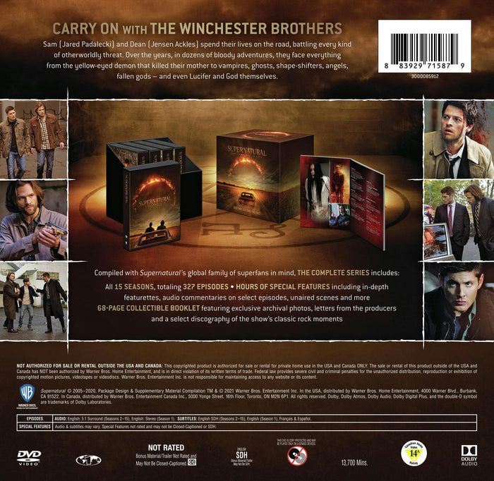 Supernatural: The Complete Series (DVD Gift Set) [DVD]