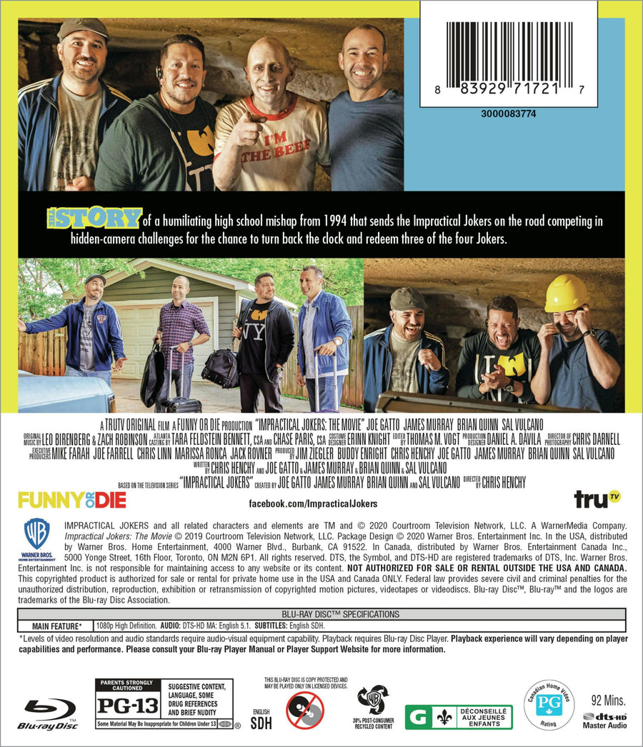 Impractical Jokers: The Movie (Blu-ray) [Blu-ray]