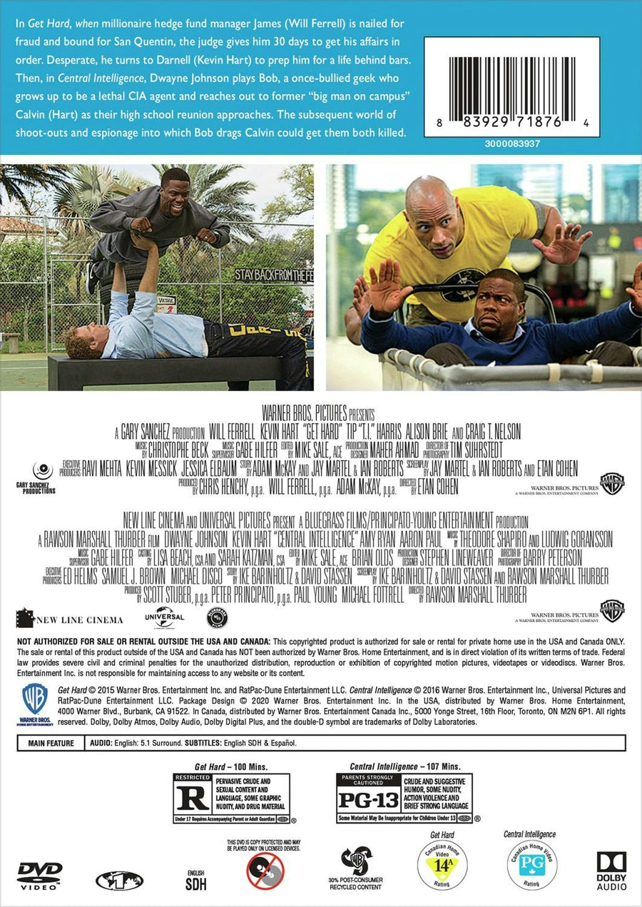 Get Hard/Central Intelligence (DVD Double Feature) [DVD]