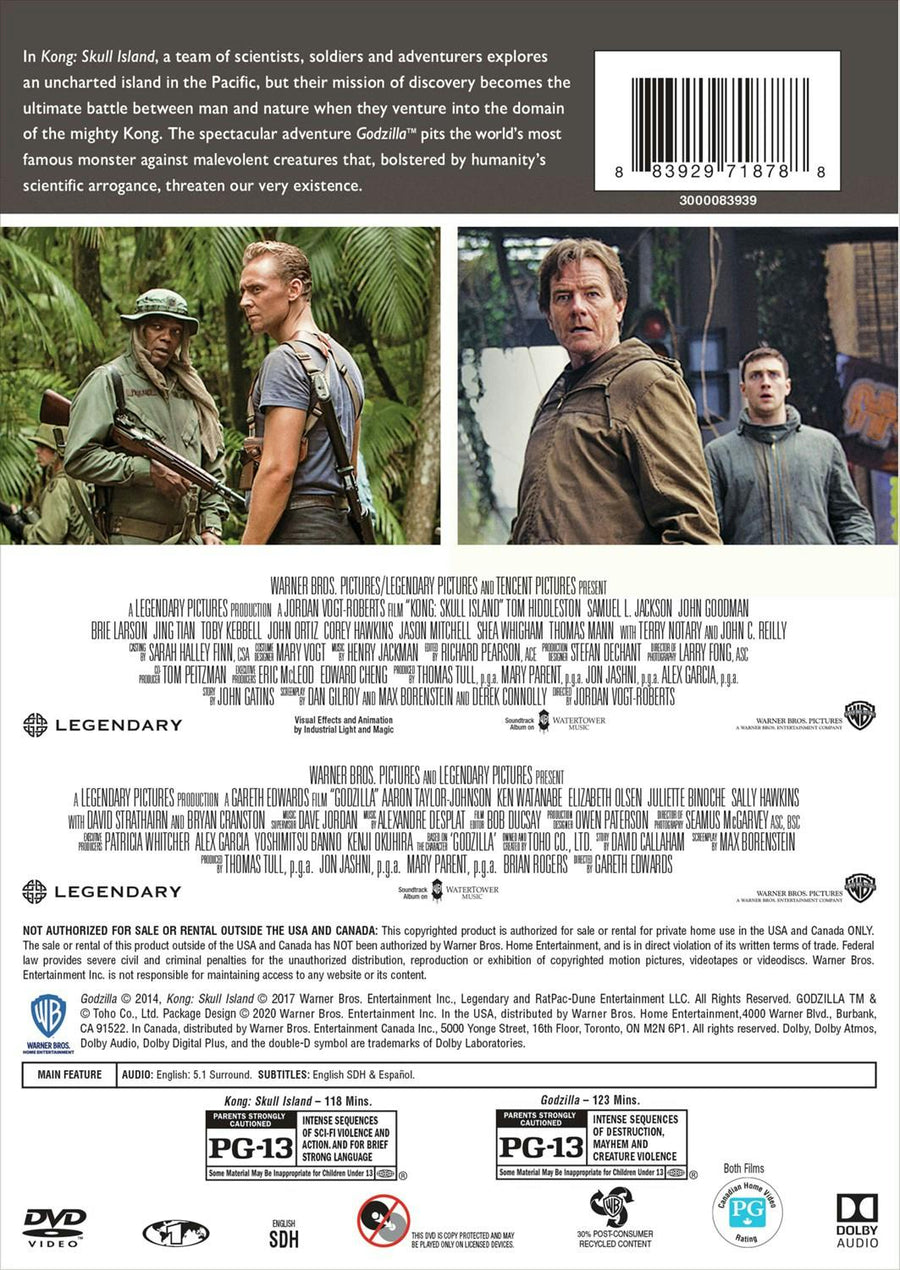 Godzilla/Kong: Skull Island (DVD Double Feature) [DVD]