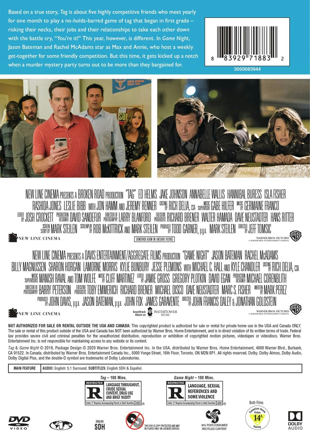 Tag/Game Night (DVD Double Feature) [DVD]