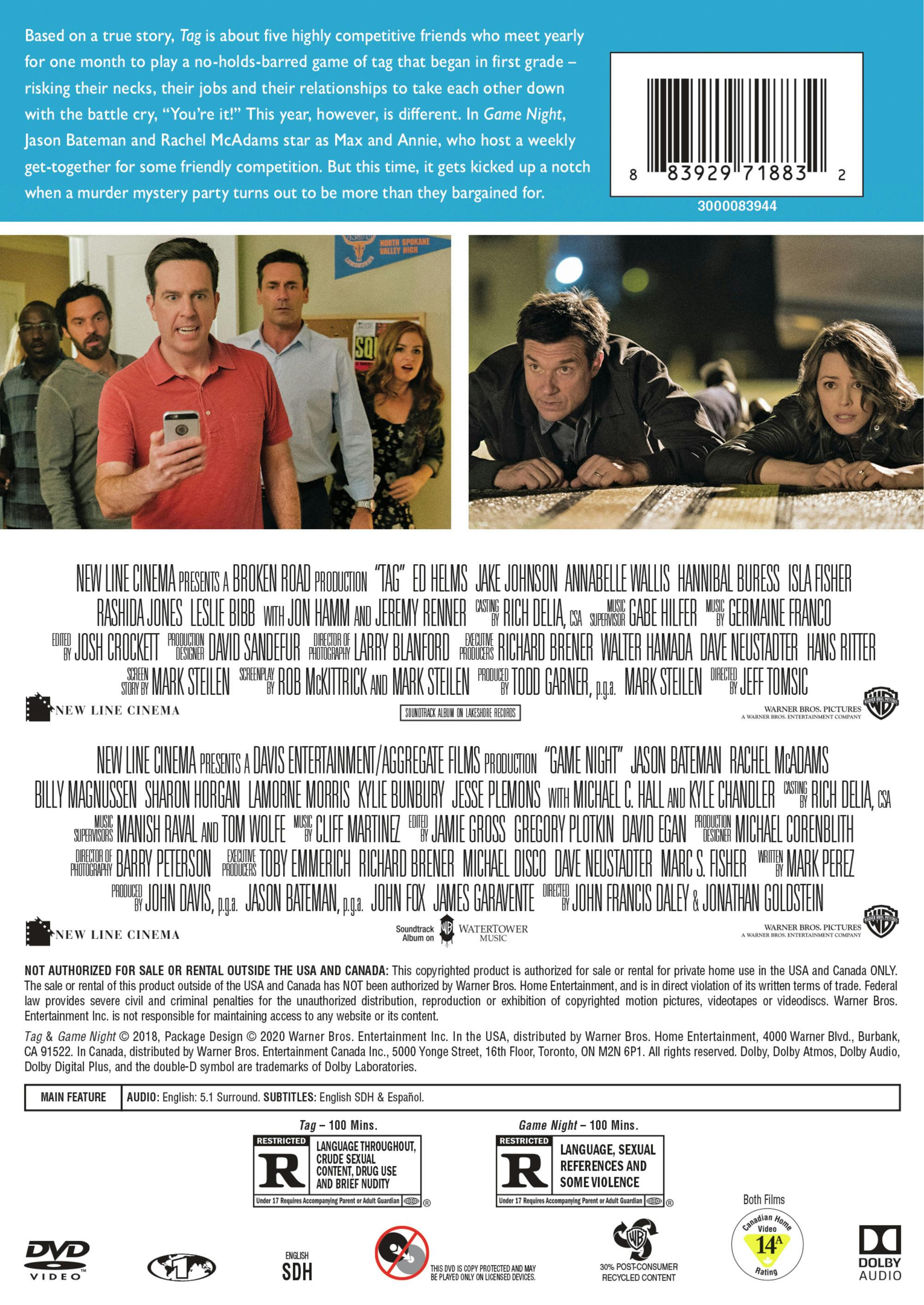 Tag/Game Night (DVD Double Feature) [DVD] – GRUV Entertainment