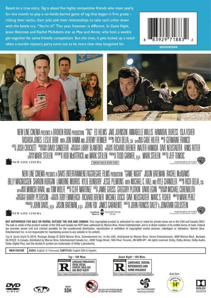 Tag/Game Night (DVD Double Feature) [DVD]