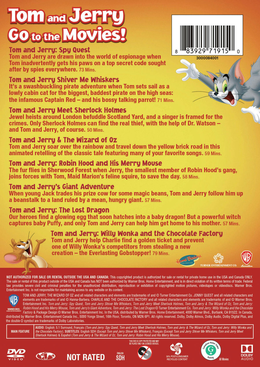 Tom and Jerry - Best of Tom and Jerry Movies (Box Set) [DVD]