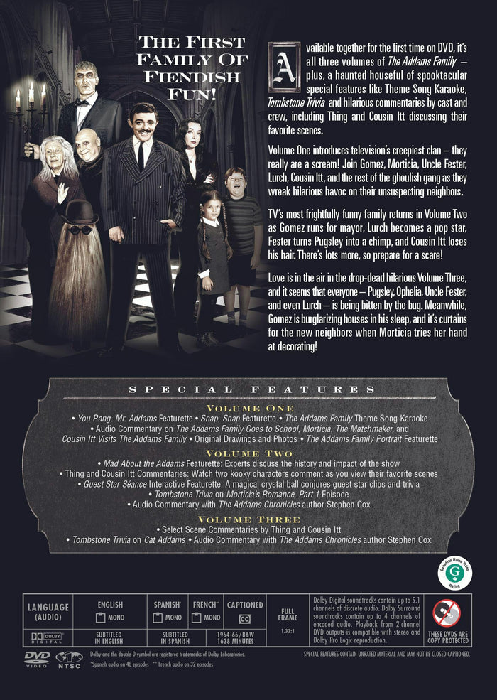 The Addams Family: The Complete Seasons 1-3 (Box Set) [DVD]