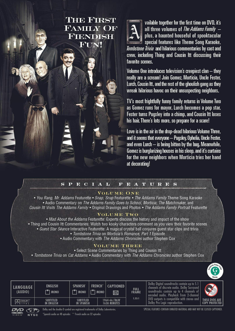 The Addams Family: The Complete Seasons 1-3 (Box Set) [DVD]