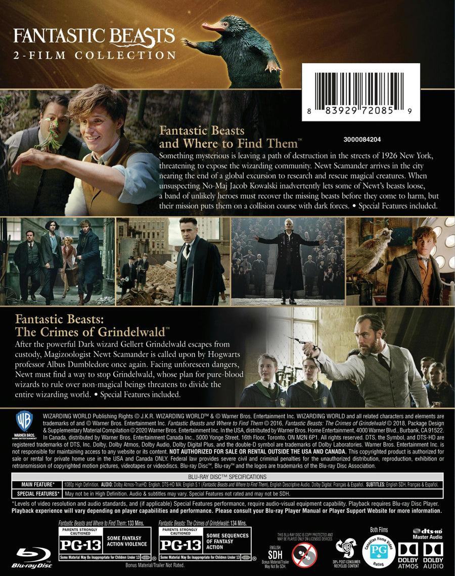 Fantastic Beasts: 2-film Collection (Blu-ray Double Feature) [Blu-ray]