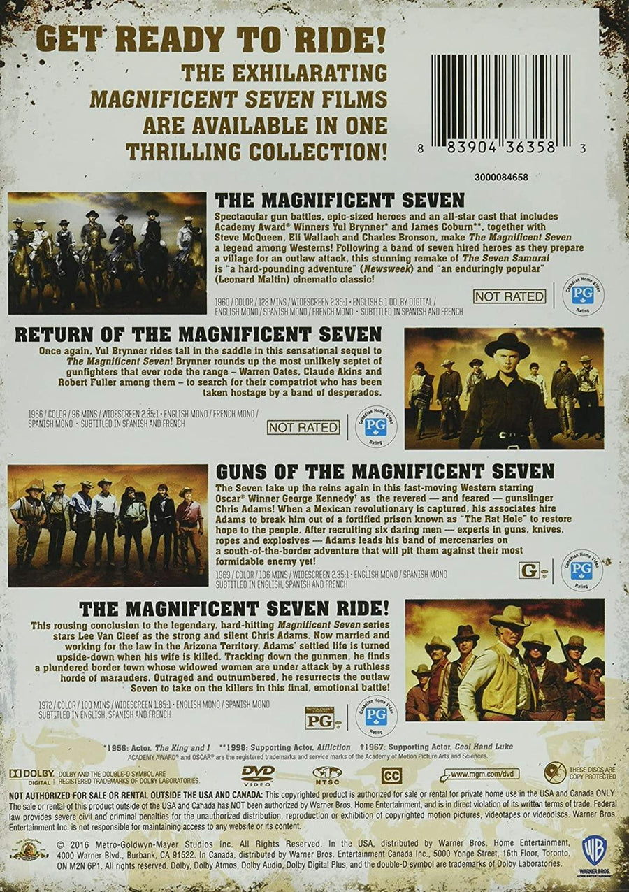 The Magnificent Seven Collection (Box Set) [DVD]