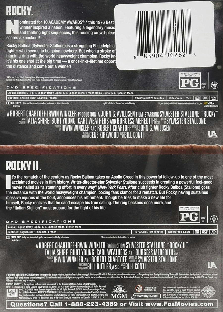 Rocky/Rocky II (DVD Double Feature) [DVD]