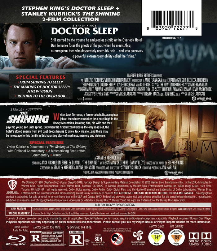 The Shining/Doctor Sleep (Blu-ray Double Feature) [Blu-ray]