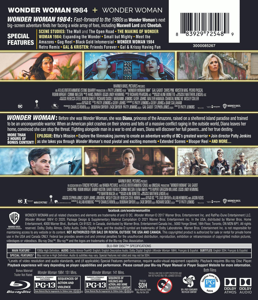 Wonder Woman/Wonder Woman 1984 (Blu-ray Double Feature) [Blu-ray]