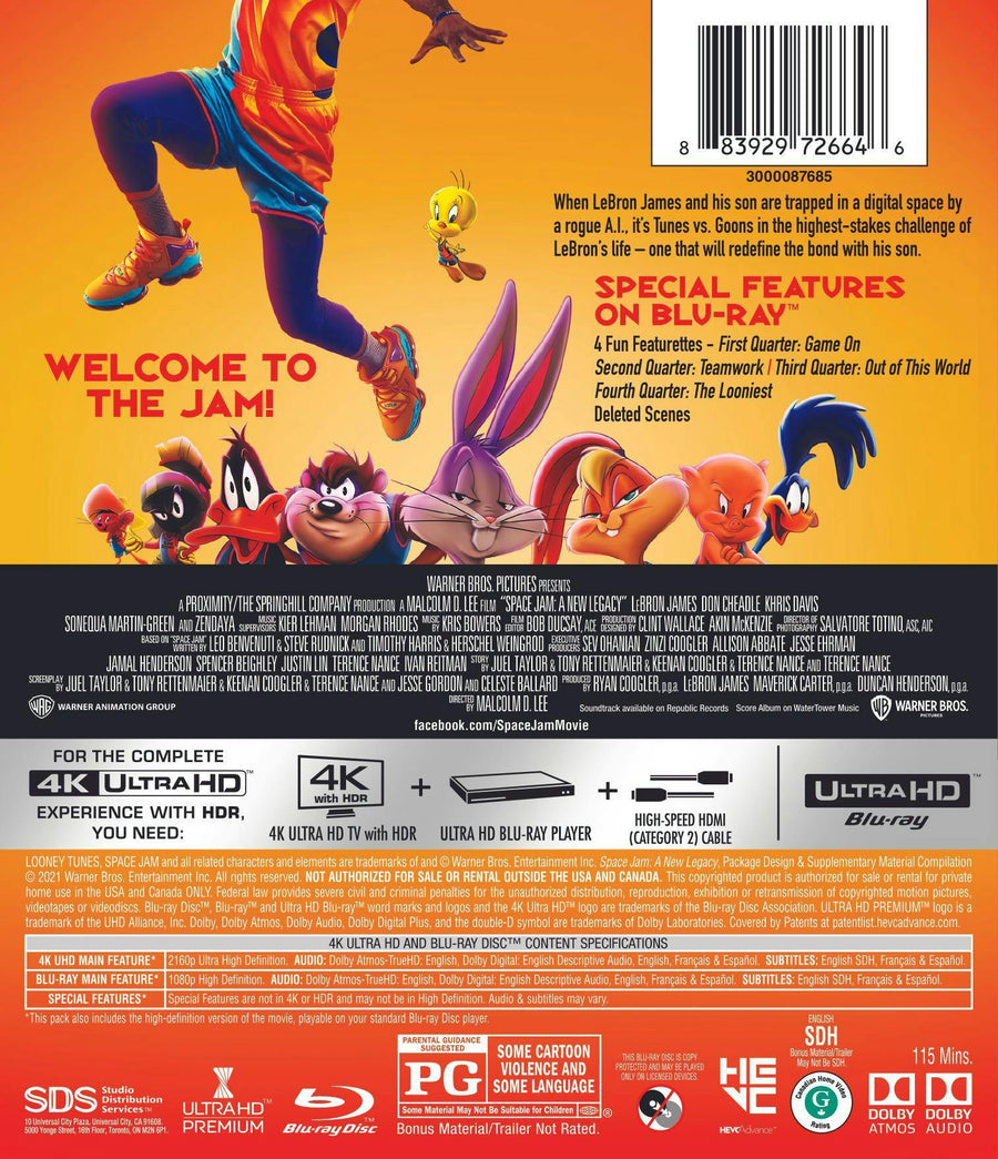 Space Jam: A New Legacy (4K Ultra HD + Blu-ray) [UHD]
