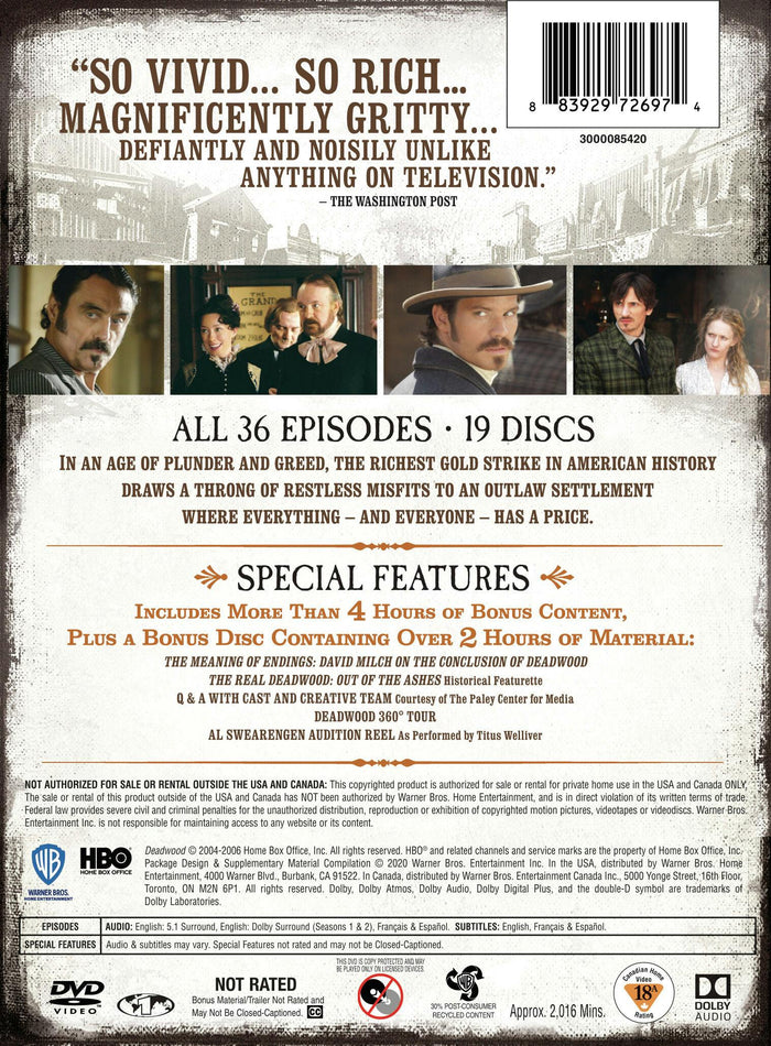 Deadwood: The Ultimate Collection (Box Set) [DVD]
