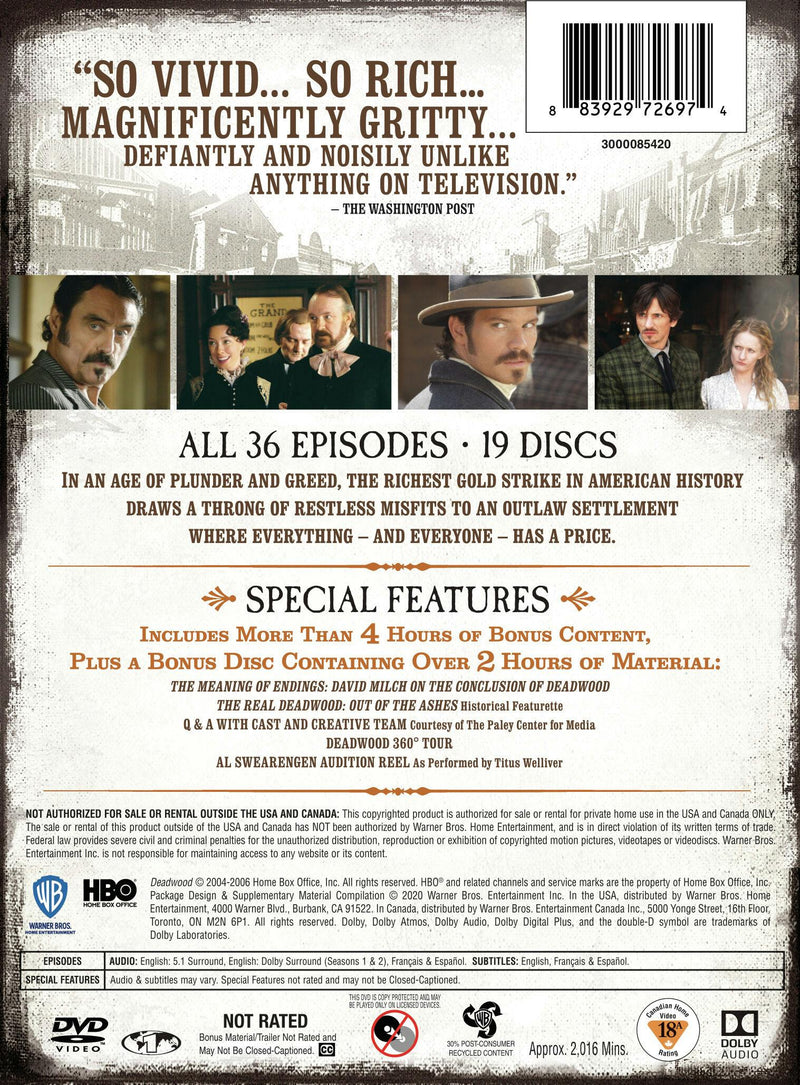 Deadwood: The Ultimate Collection (Box Set) [DVD]