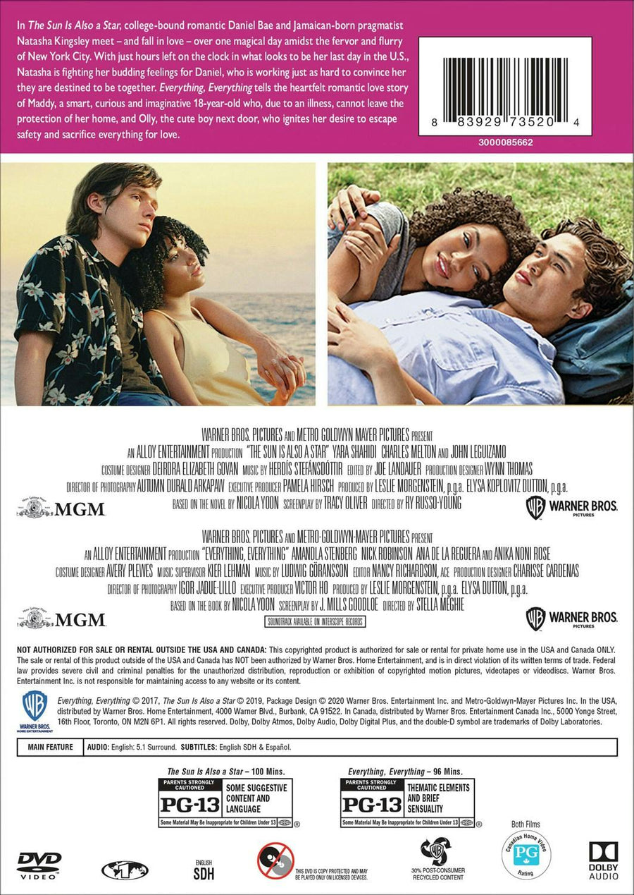 Sun is Also a Star, The/Everything, Everything (DVD Double Feature) [DVD]