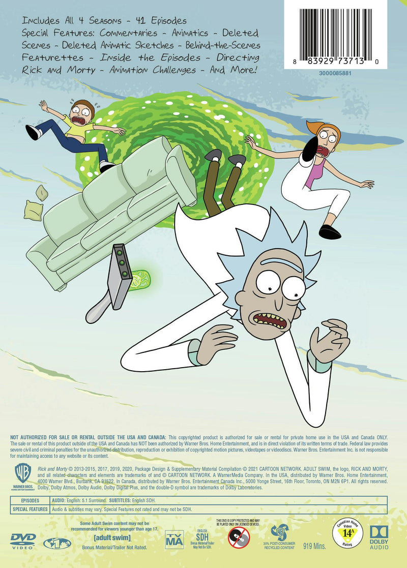 Rick and Morty: Season 1-4 (Box Set) [DVD]