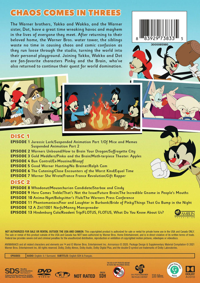 Animaniacs: Season One [DVD]