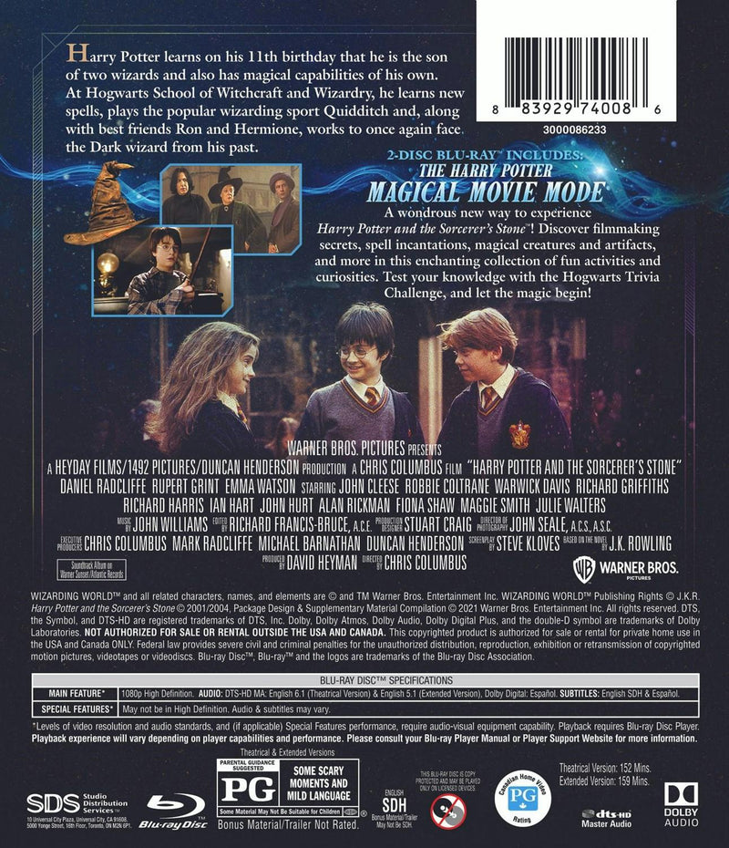 Harry Potter and the Philosopher's Stone (Blu-ray Magical Movie Mode) [Blu-ray]