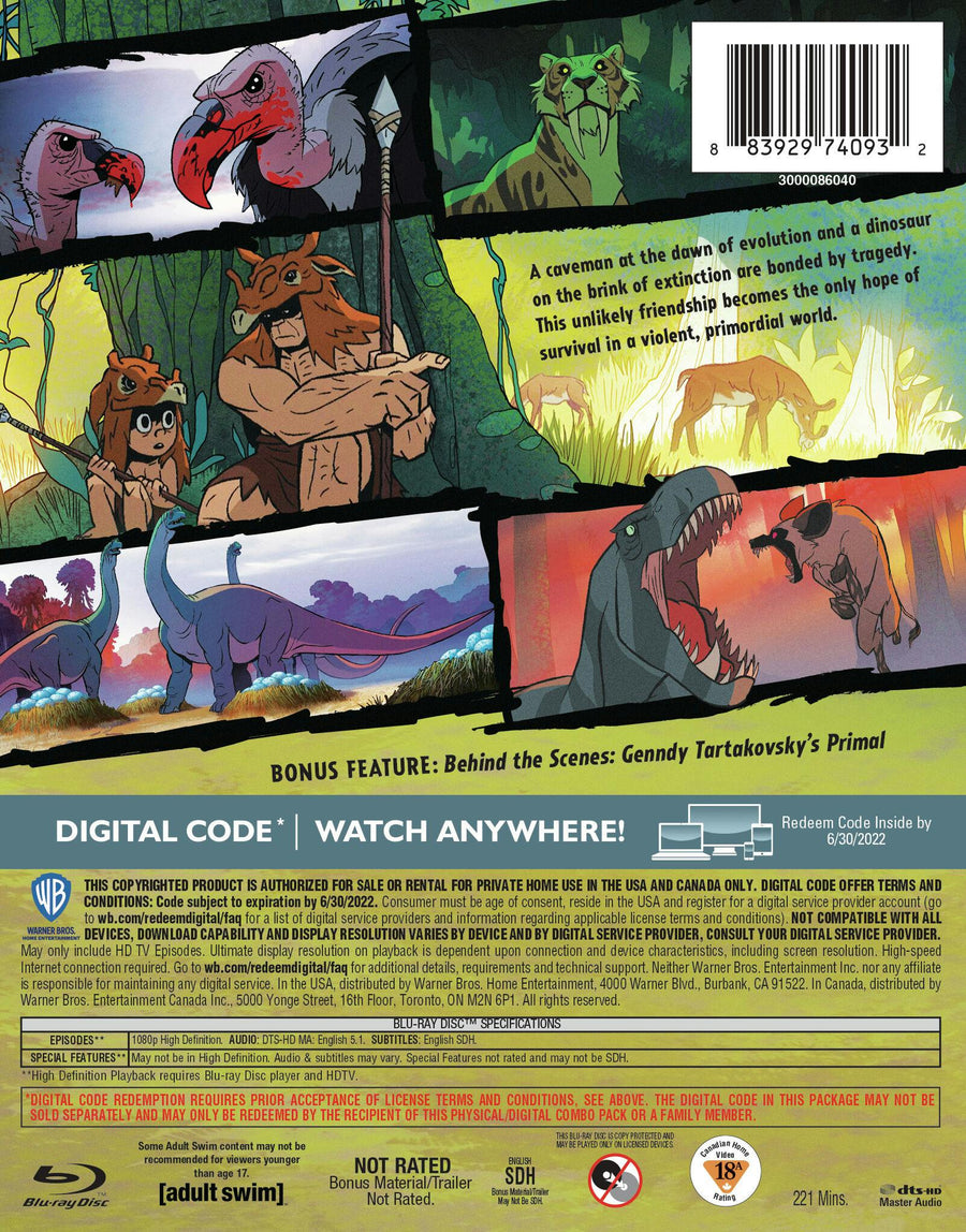 Genndy Tartakovsky's Primal: The Complete First Season (Blu-ray) [Blu-ray]
