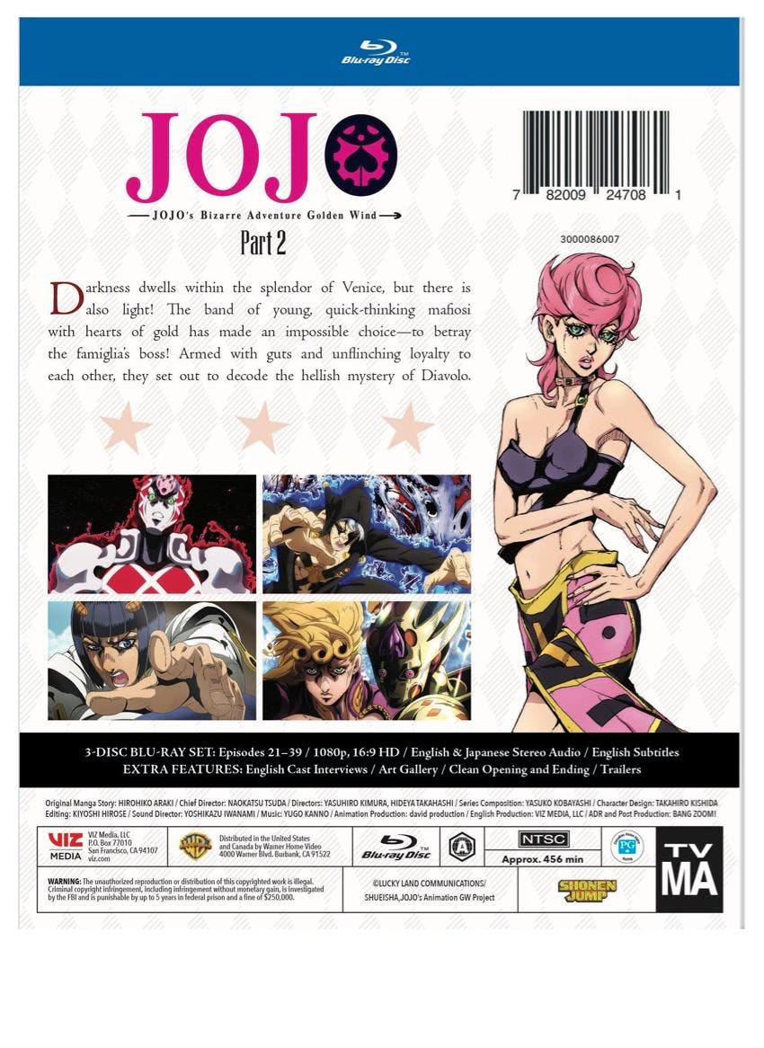 JoJo's Bizarre Adventure: Golden Wind, Part 2 [Blu-ray]