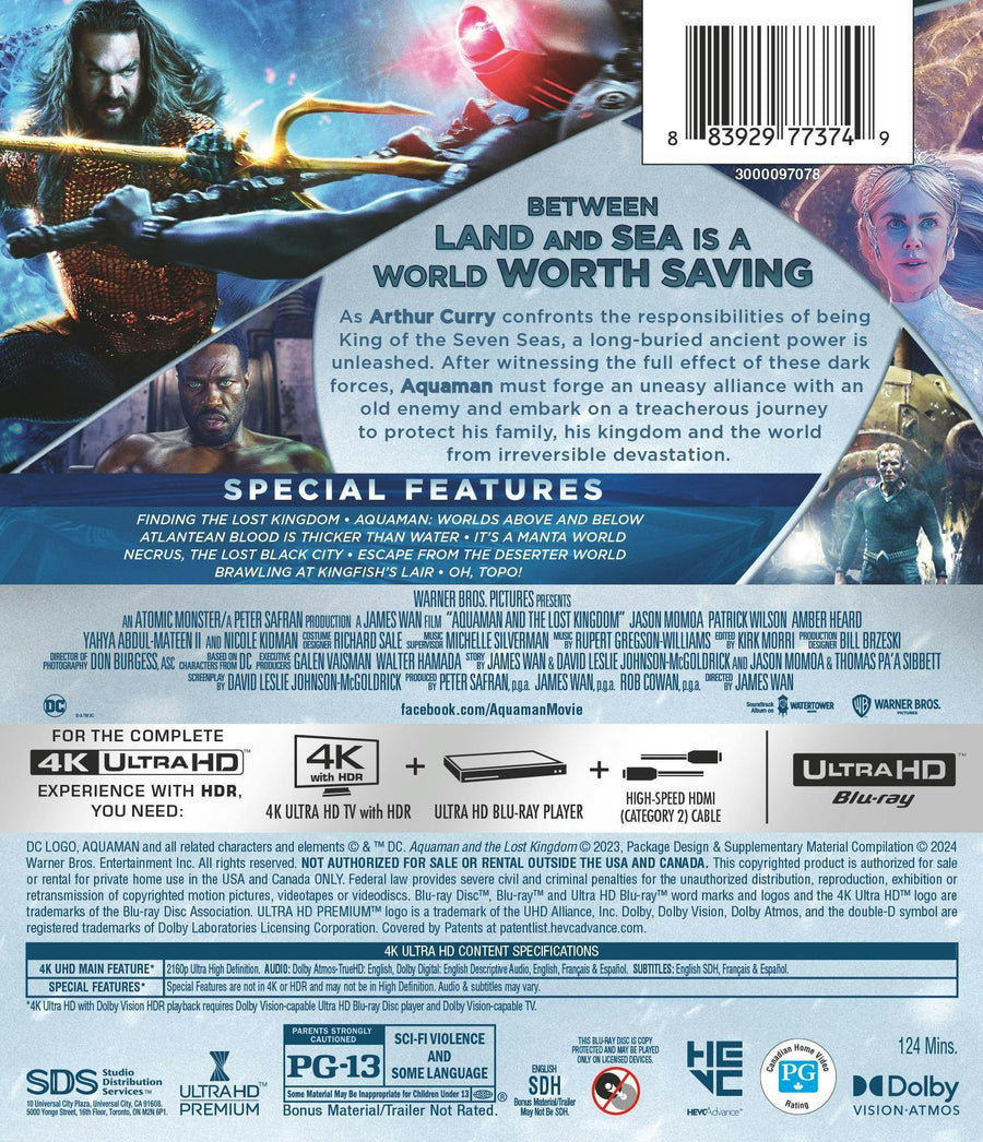 Aquaman and the Lost Kingdom (4K Ultra HD) [UHD]