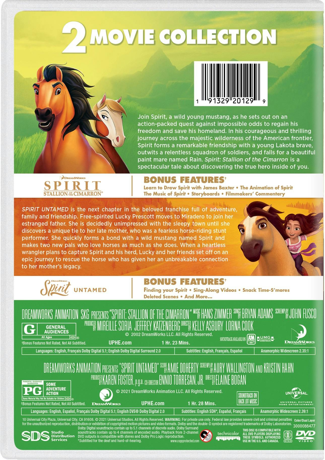 Spirit: 2 Movie Collection (DVD Double Feature) [DVD] – GRUV