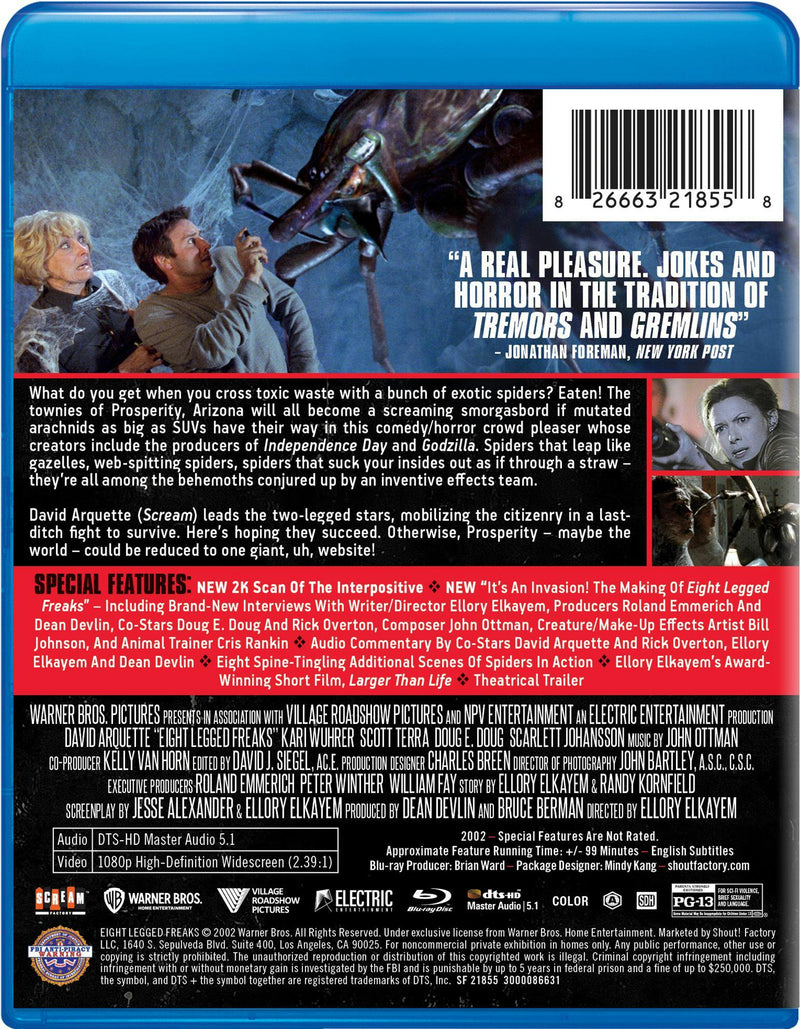Eight Legged Freaks [Blu-ray]