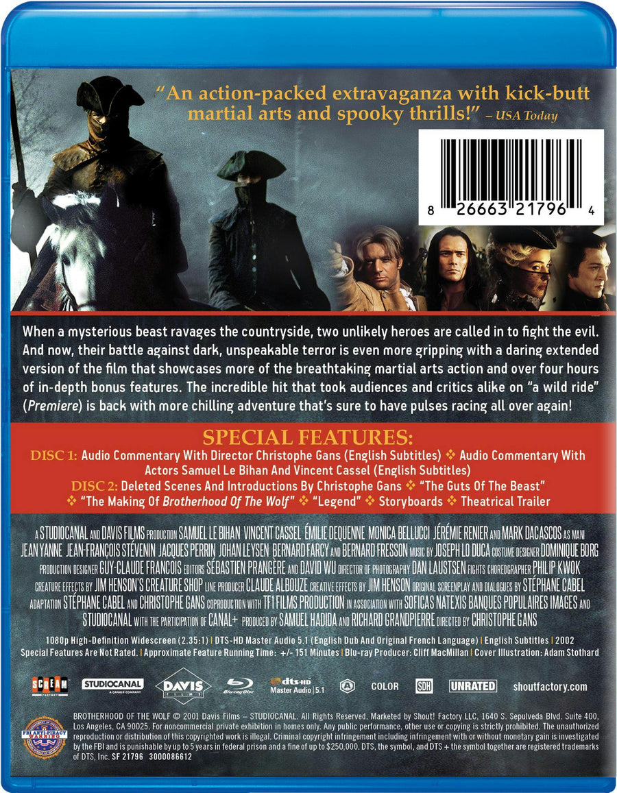 Brotherhood Of The Wolf [Collector's Edition] [Blu-ray]