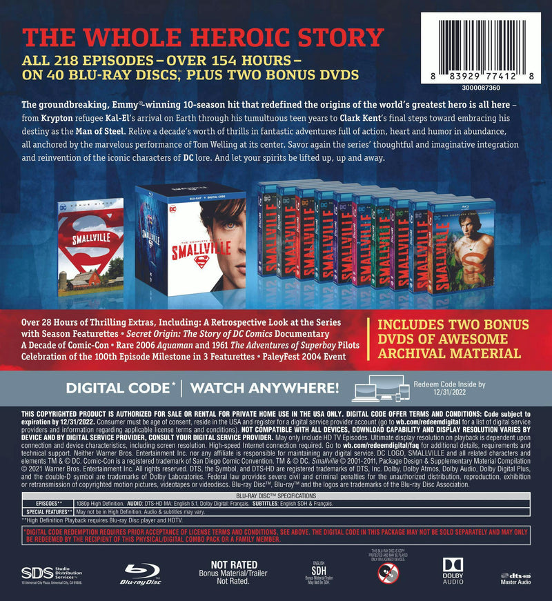 Smallville: The Complete Series (20th Anniversary Edition) [Blu-ray]