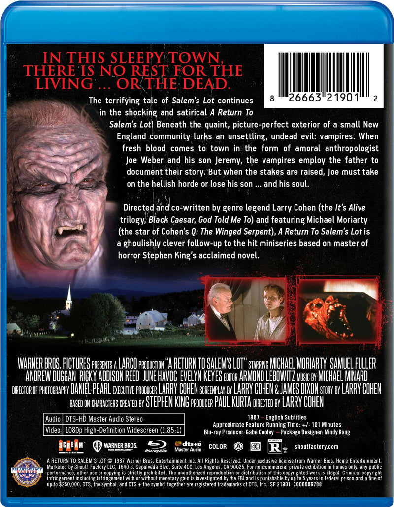 A Return To Salem's Lot [Blu-ray]
