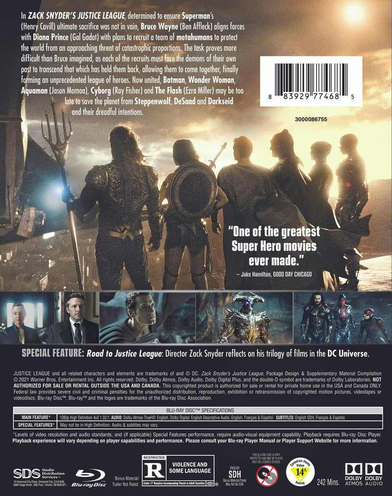 Zack Snyder’s Justice League [Blu-Ray]