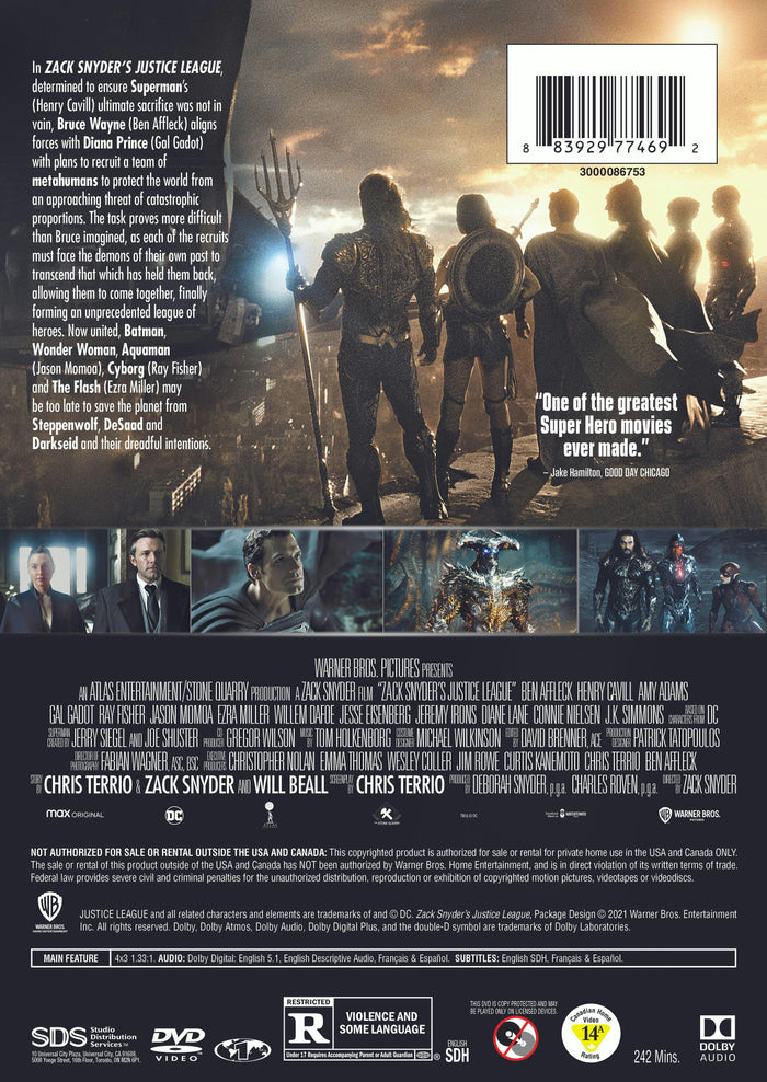 Zack Snyder's Justice League [DVD]
