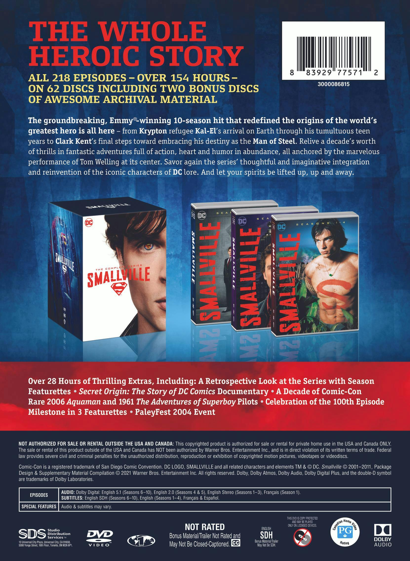 SMALLVILLE DVDセット Amazon.com: Smallville - The Complete Seasons 1-3 [DVD