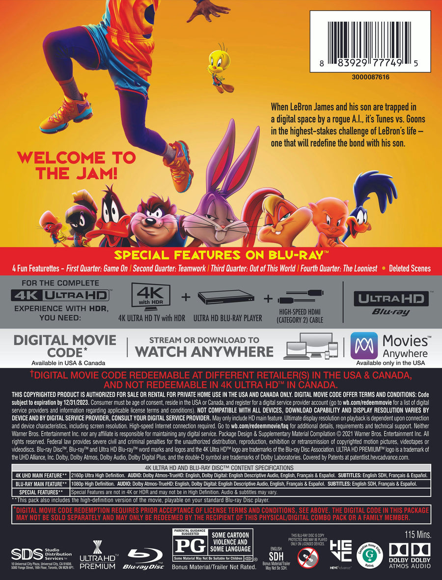 Space Jam: A New Legacy (4K UHD Steelbook + Blu ray) [UHD]