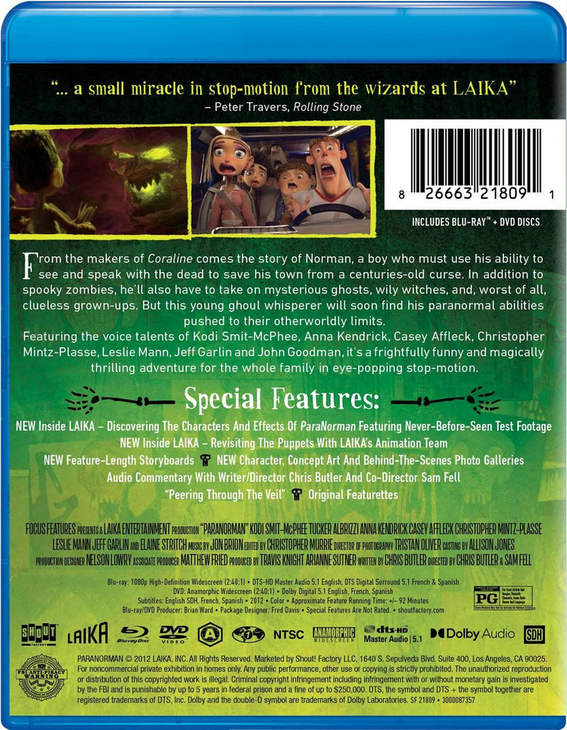 ParaNorman - LAIKA Studios Edition [Blu-ray]