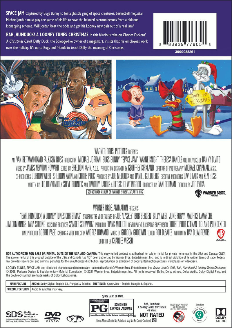 Space Jam (Original) Holiday Double-Feature (DVD) [DVD]