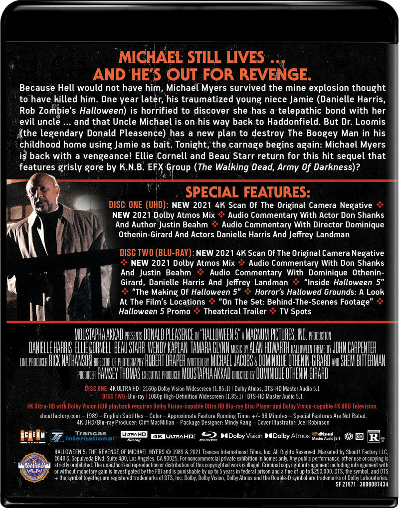 Halloween 5: The Revenge Of Michael Myers [Collector's Edition] [UHD]