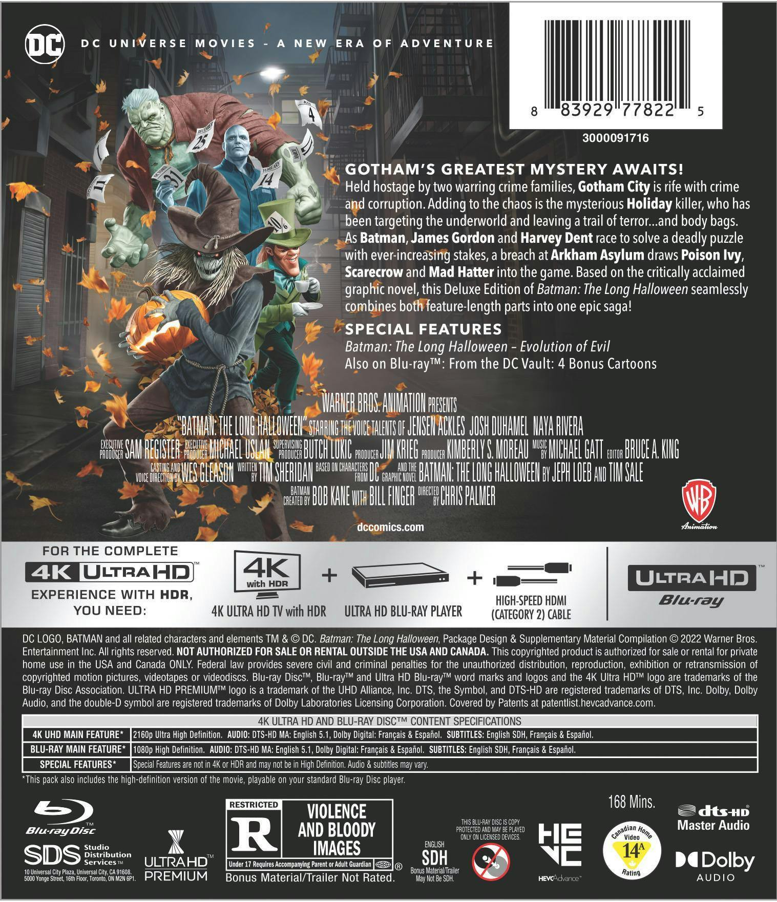 Batman: The Long Halloween - Deluxe Edition (4K Ultra HD Deluxe